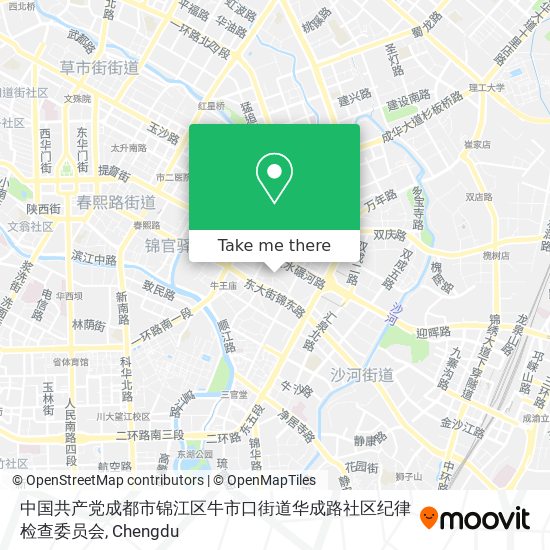 中国共产党成都市锦江区牛市口街道华成路社区纪律检查委员会 map