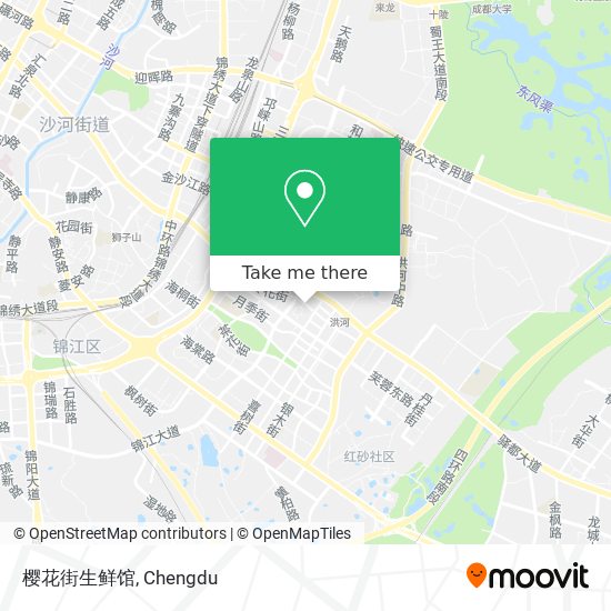 樱花街生鲜馆 map