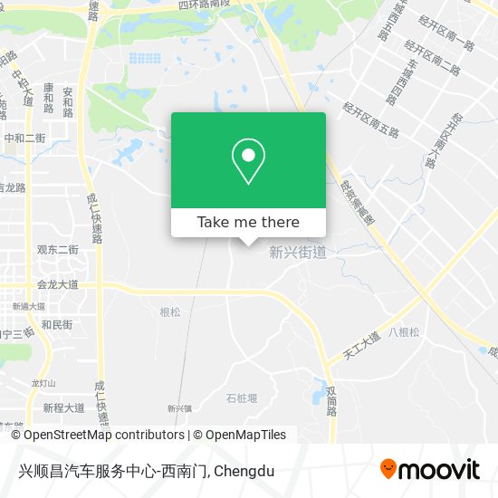 兴顺昌汽车服务中心-西南门 map