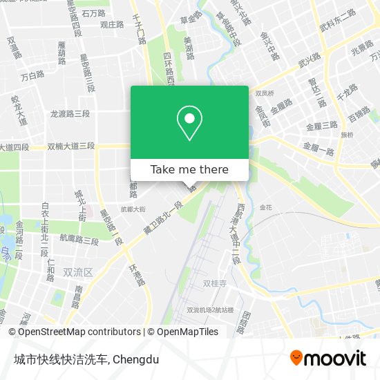 城市快线快洁洗车 map