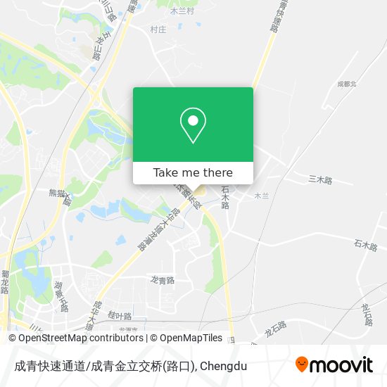 成青快速通道/成青金立交桥(路口) map