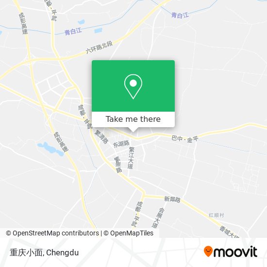 重庆小面 map