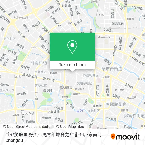 成都笑脸里·好久不见青年旅舍宽窄巷子店-东南门 map