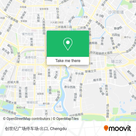 创世纪广场停车场-出口 map