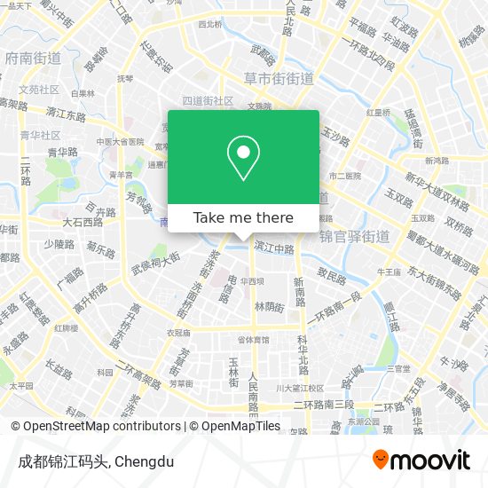 成都锦江码头 map