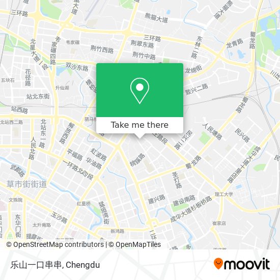 乐山一口串串 map