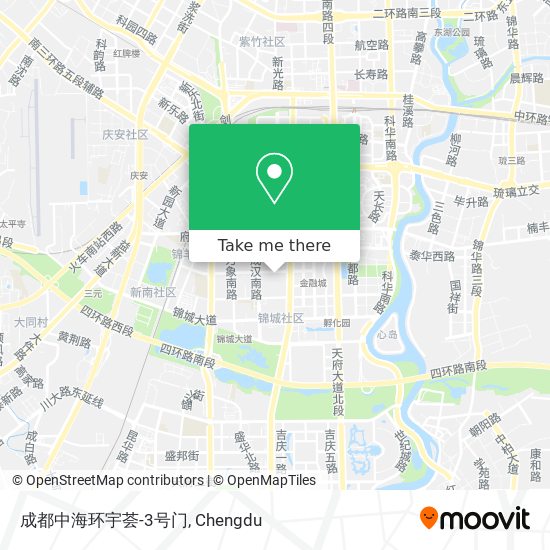 成都中海环宇荟-3号门 map