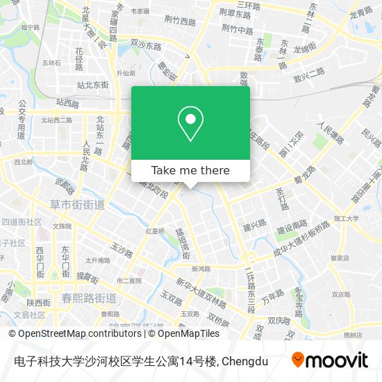 电子科技大学沙河校区学生公寓14号楼 map