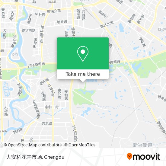 大安桥花卉市场 map