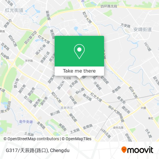 G317/天辰路(路口) map