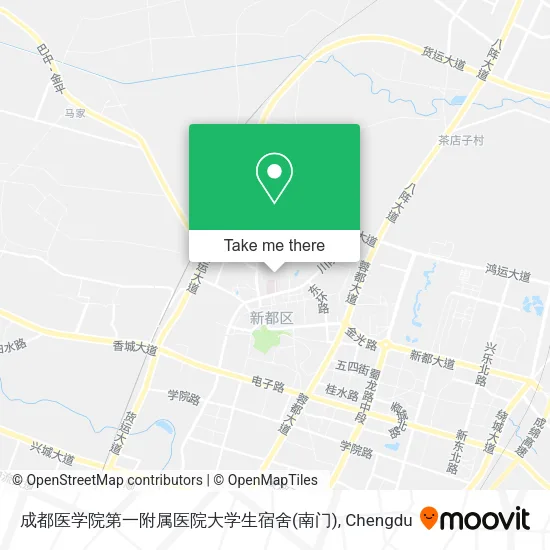 成都医学院第一附属医院大学生宿舍(南门) map