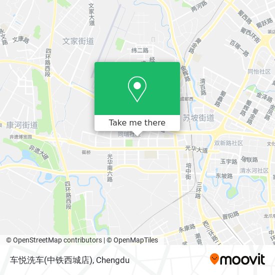 车悦洗车(中铁西城店) map