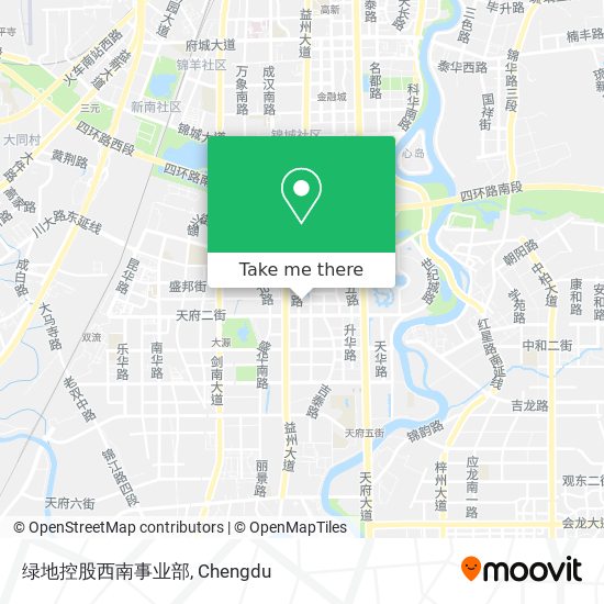绿地控股西南事业部 map
