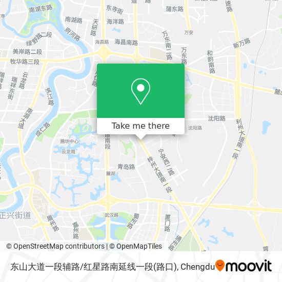 东山大道一段辅路/红星路南延线一段(路口) map
