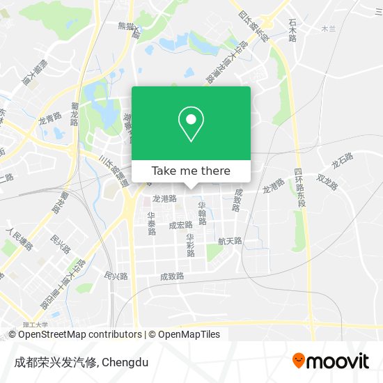 成都荣兴发汽修 map