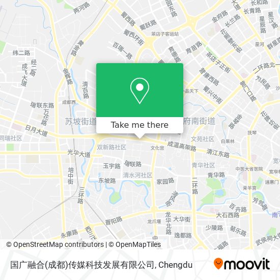 国广融合(成都)传媒科技发展有限公司 map
