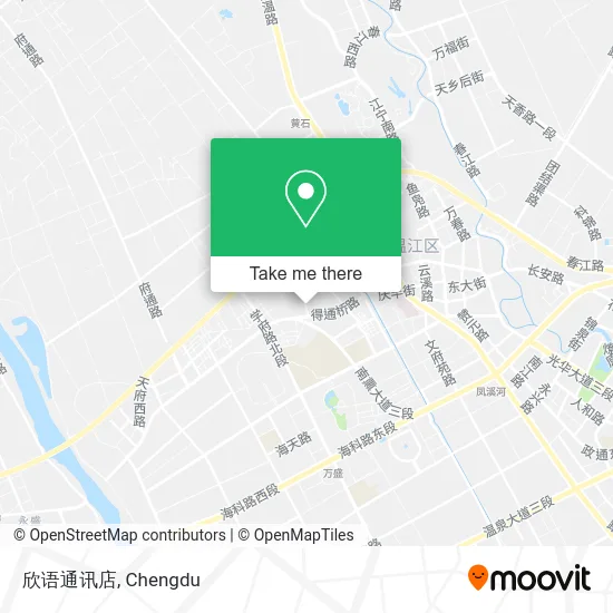 欣语通讯店 map