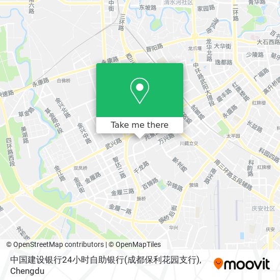 中国建设银行24小时自助银行(成都保利花园支行) map