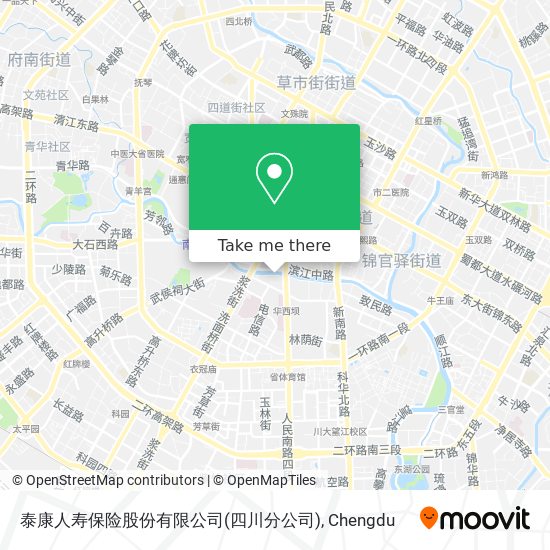泰康人寿保险股份有限公司(四川分公司) map