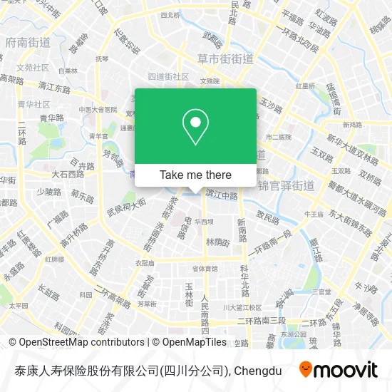泰康人寿保险股份有限公司(四川分公司) map