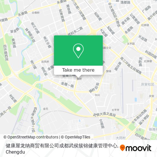 健康屋龙纳商贸有限公司成都武侯簇锦健康管理中心 map