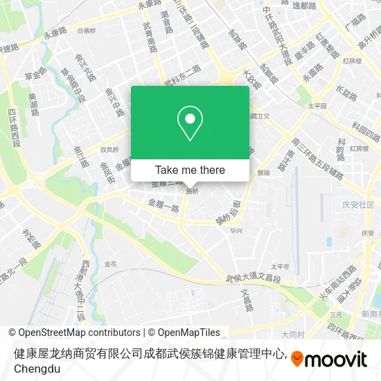 健康屋龙纳商贸有限公司成都武侯簇锦健康管理中心 map