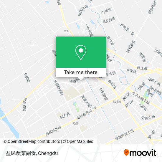 益民蔬菜副食 map