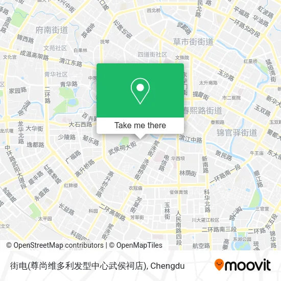 街电(尊尚维多利发型中心武侯祠店) map