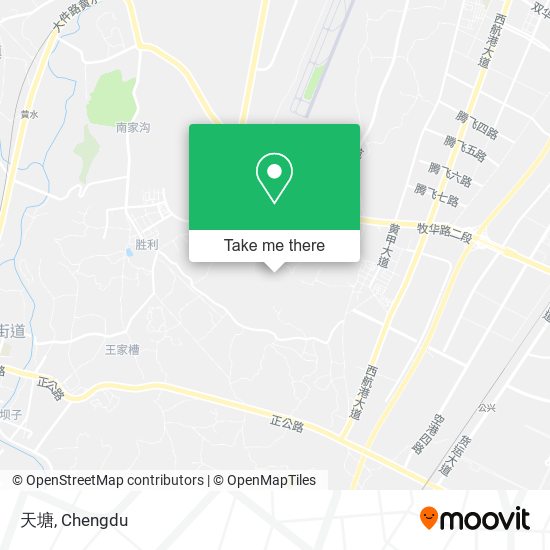 天塘 map