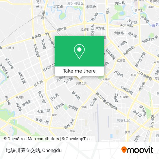地铁川藏立交站 map