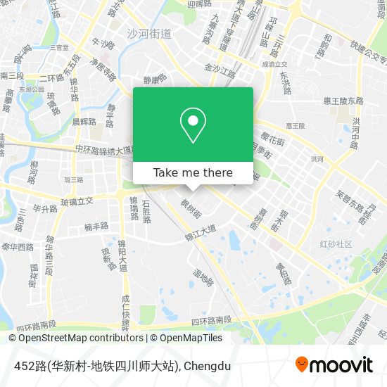 452路(华新村-地铁四川师大站) map