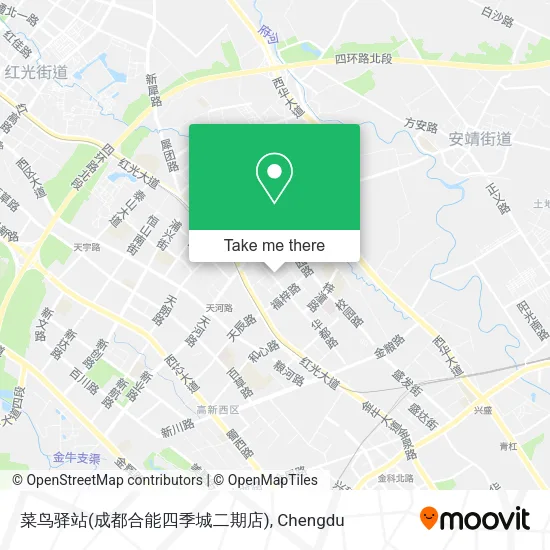 菜鸟驿站(成都合能四季城二期店) map