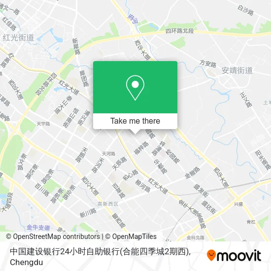 中国建设银行24小时自助银行(合能四季城2期西) map