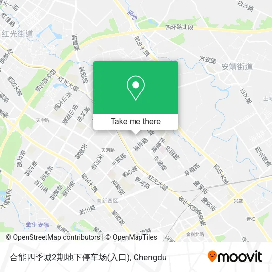 合能四季城2期地下停车场(入口) map