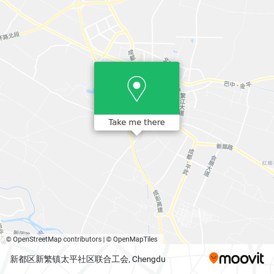 新都区新繁镇太平社区联合工会 map