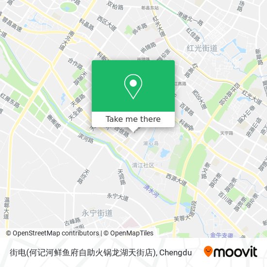 街电(何记河鲜鱼府自助火锅龙湖天街店) map