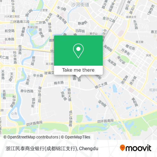 浙江民泰商业银行(成都锦江支行) map