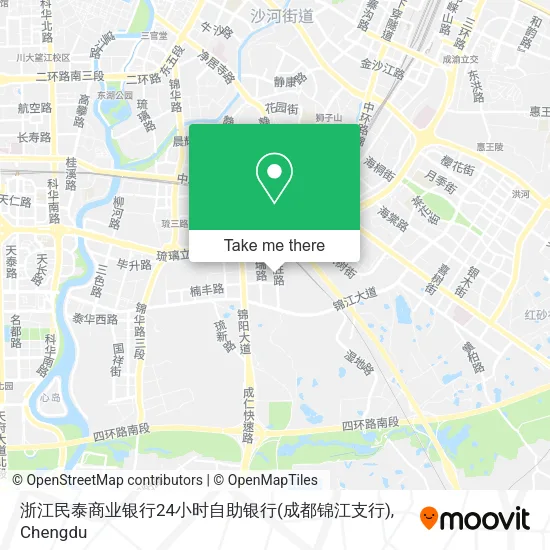 浙江民泰商业银行24小时自助银行(成都锦江支行) map