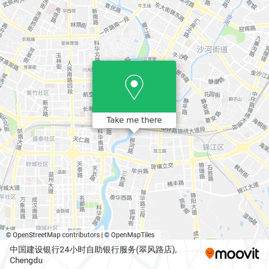中国建设银行24小时自助银行服务(翠风路店) map