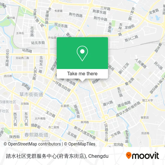 踏水社区党群服务中心(府青东街店) map