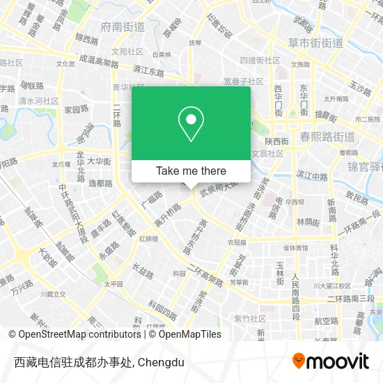 西藏电信驻成都办事处 map
