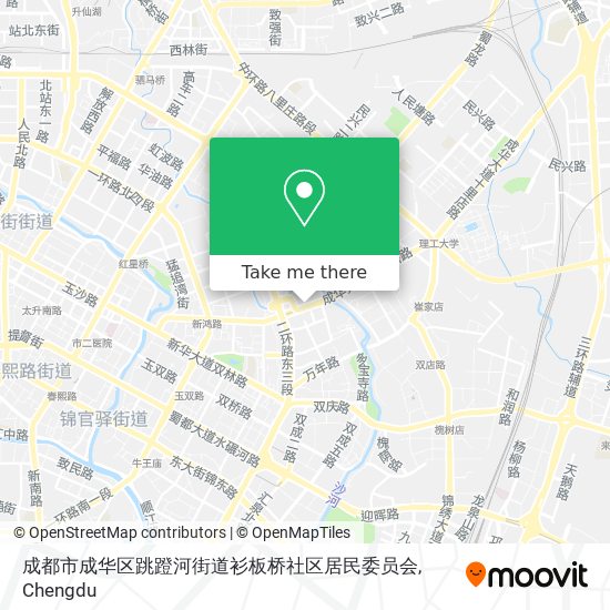 成都市成华区跳蹬河街道衫板桥社区居民委员会 map