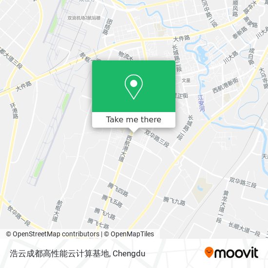 浩云成都高性能云计算基地 map