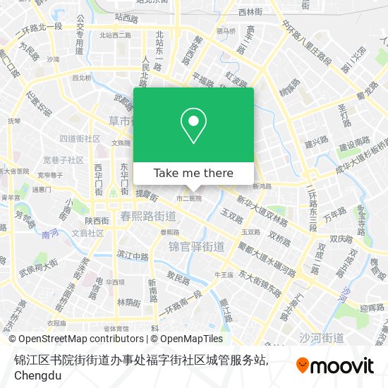 锦江区书院街街道办事处福字街社区城管服务站 map