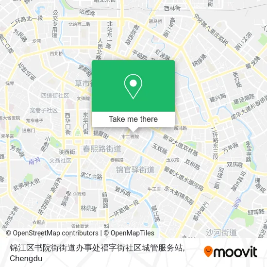 锦江区书院街街道办事处福字街社区城管服务站 map
