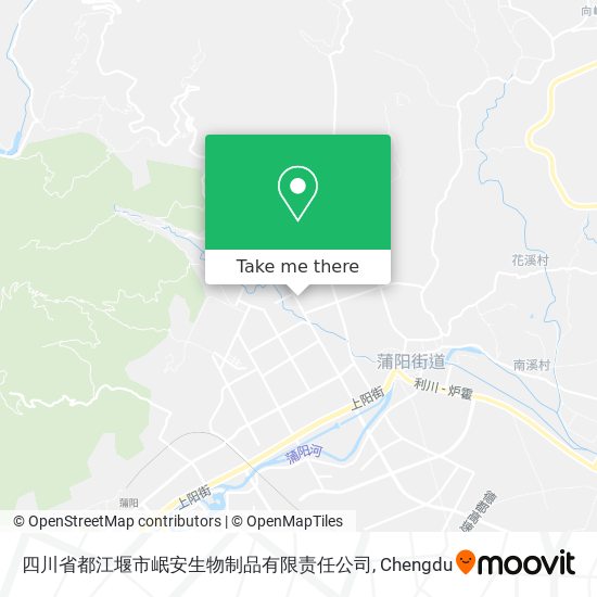 四川省都江堰市岷安生物制品有限责任公司 map