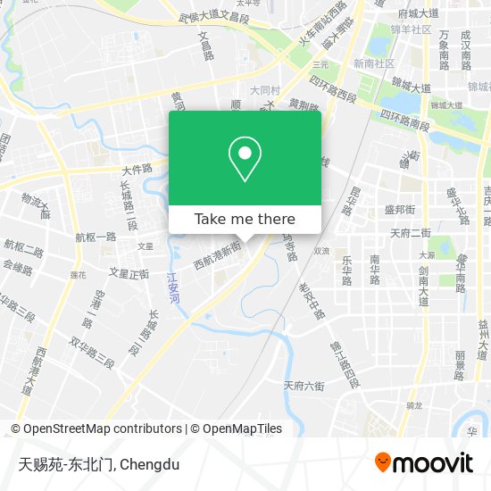 天赐苑-东北门 map