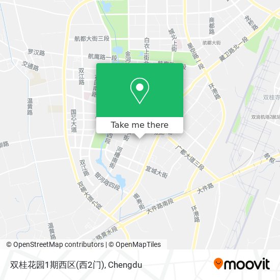 双桂花园1期西区(西2门) map
