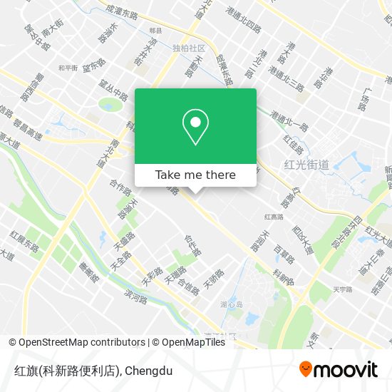 红旗(科新路便利店) map