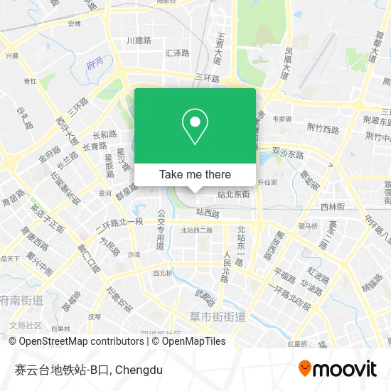 赛云台地铁站-B口 map